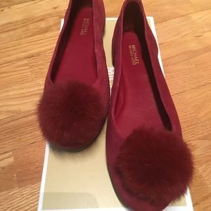 NEW in BOX Michael Kors Remi Ballet Flat Mulberry